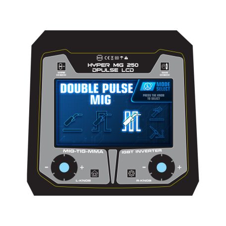ALFAWELD HYPER MIG 250A DPULSE LCD Synergic DUPLA Pulse inverteres hegesztőgép