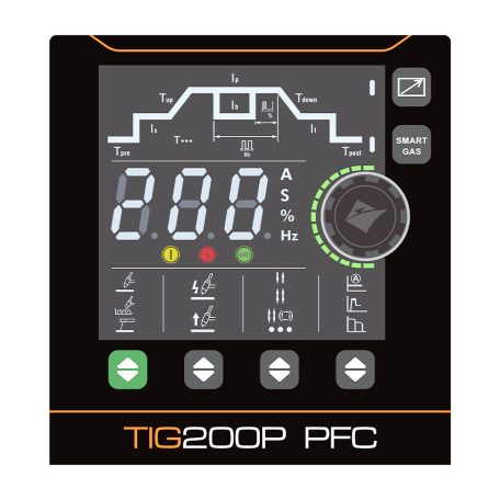Jasic EVO20 TIG 200P PFC (W2S62) DC AWI inverteres hegesztőgép