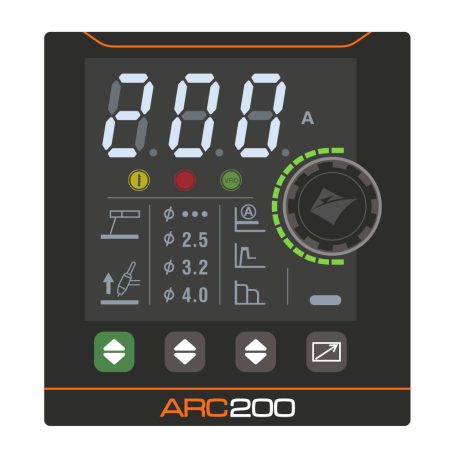 Jasic EVO20 ARC 200 (Z2S32) inverteres hegesztőgép + Jasic HRC-03 vezeték nélküli kézi távirányító
