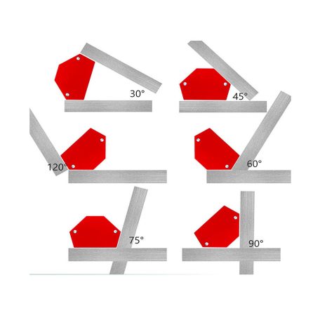 Mágneses szögbeállító mini 2" és mágneses test korong 8 kg szett