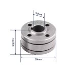 Görgő EASY MIG 140 átm. 30x18,3x9,9mm ékpályás "V" profil 0,6-0,8mm
