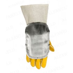 Üvegszálas kézvédő bőr háttal WELDAS 44-3008LB