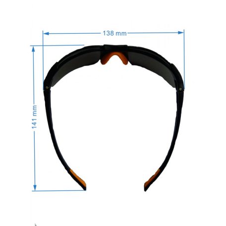  Védőszemüveg Z-TOOLS 3r. füstszínű UV400 ZTP7599F