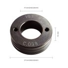 Görgő átm. 37mm "V" profil 0,6-0,8mm