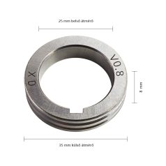 Görgőhéj átm. 35mm "V" profil 0,6-0,8mm