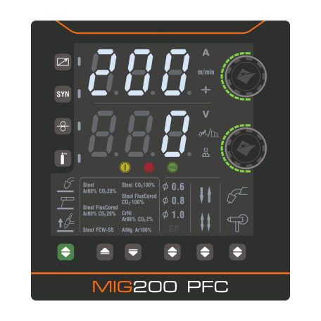 Jasic EVO20 MIG200 PFC ( N2S62) LiftTIG Synergic LCD inverteres hegesztőgép