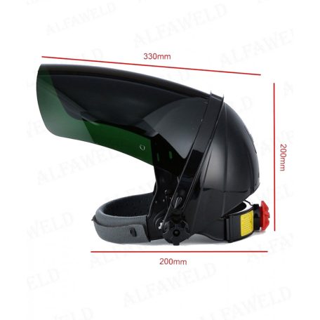 Homlokpántos arcvédő zöld FM02