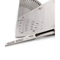   WV-20 hegesztés varratmérő idomszer szögmérővel 0-50/2mm