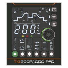   Jasic EVO20 TIG 200P AC/DC PFC (E2S22) LCD inverteres hegesztőgép
