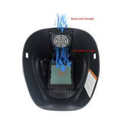   WH-JS-30-800H TRUE COLOR automata hegesztőpajzs LED világítással, ventilátorral és óriás látómezővel
