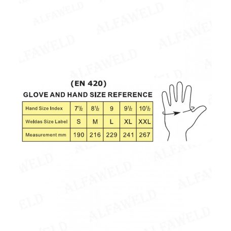 Hegesztőkesztyű Weldas 10-1007L
