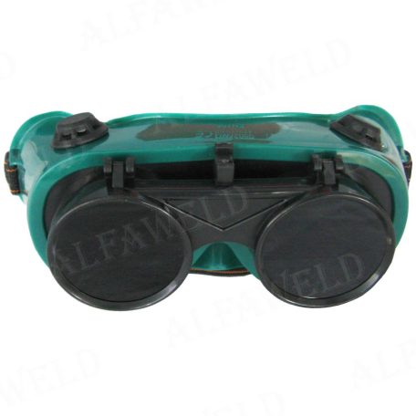 Védőszemüveg zöld felhajtható ZAR-02